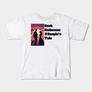 Dusk Embrace: A Couple's Tale Kids T-Shirt